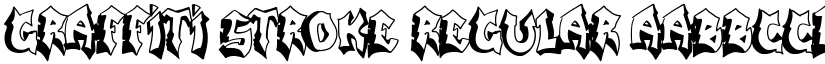 Graffiti stroke Regular font