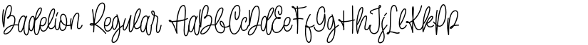 Badelion Regular font