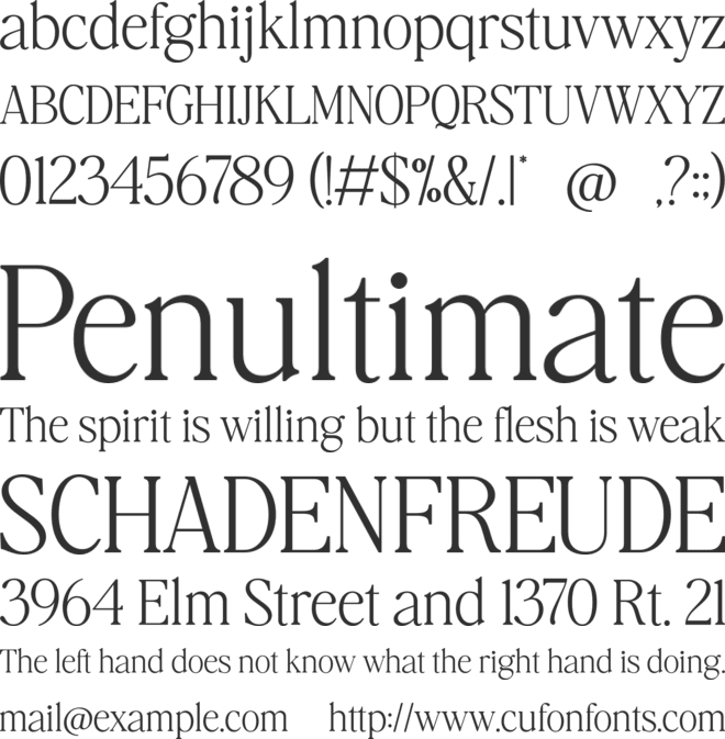 Dreaming font preview