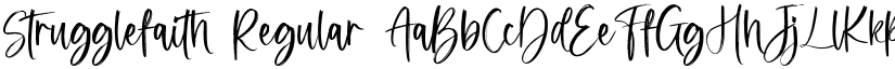 Strugglefaith Regular font