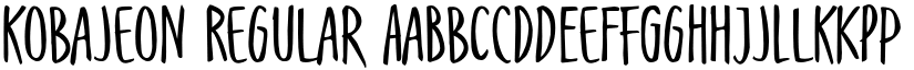 Kobajeon Regular font