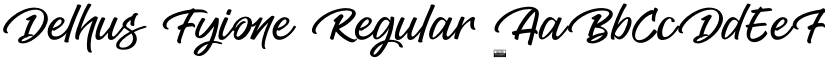 Delhus Fyione Regular font