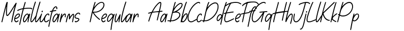 Metallicfarms Regular font