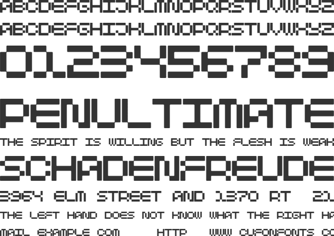 Monopik font preview