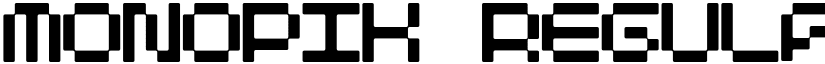 Monopik Regular font