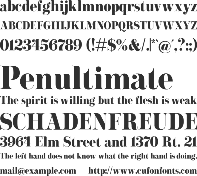Black Wednesday font preview