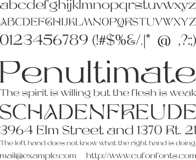 Balbes font preview