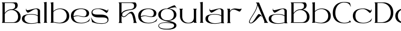 Balbes Regular font