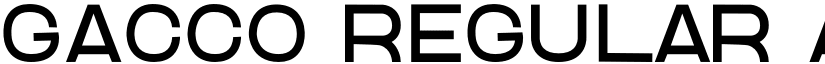 GACCO Regular font