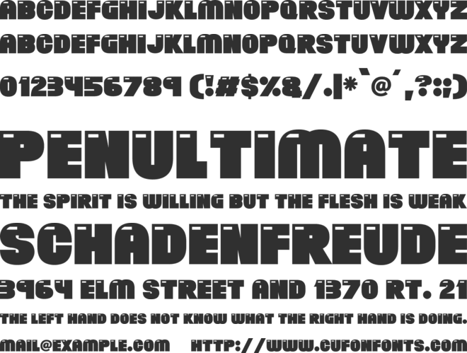 Brand New Retro font preview