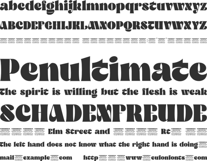 Qitella Personal Use Only font preview
