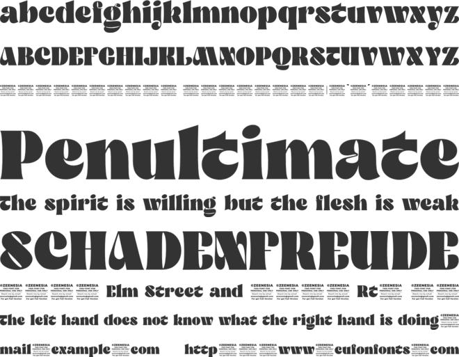 Qitella Personal Use Only font preview