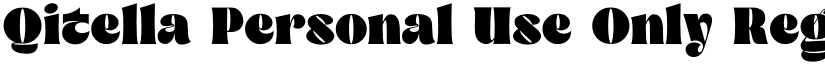 Qitella Personal Use Only Regular font