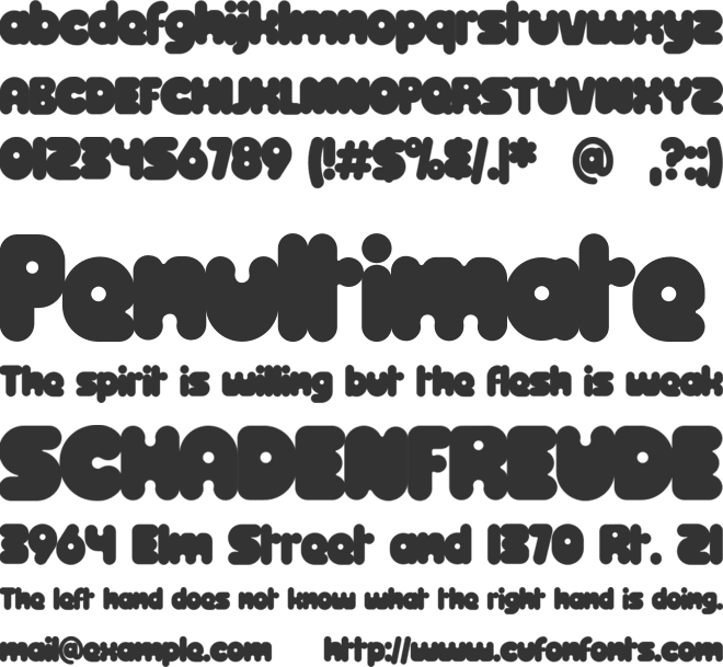 Related font preview