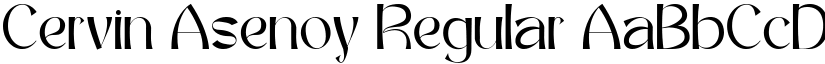 Cervin Asenoy font download