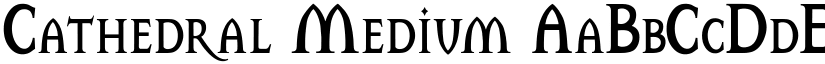 Cathedral Medium font