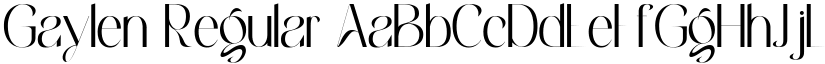 Gaylen Regular font