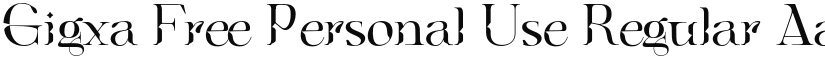 Gigxa Free Personal Use font download