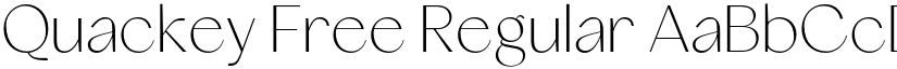 Quackey Free Regular font