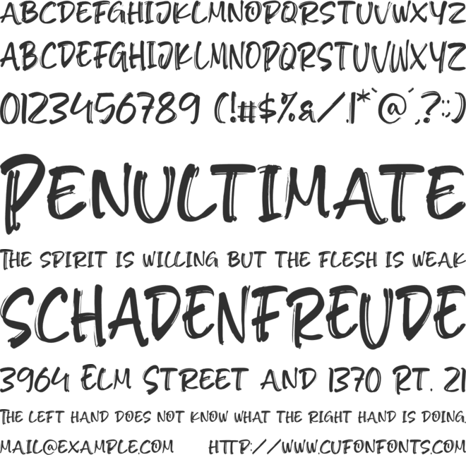 DARK THORONE font preview