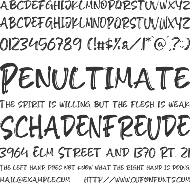 DARK THORONE font preview