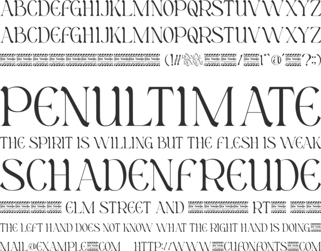 Renneal Personal Use font preview