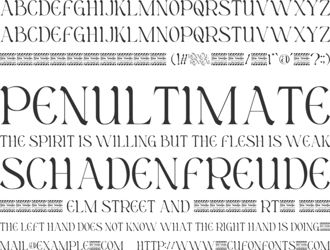 Renneal Personal Use font preview