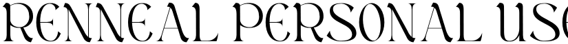 Renneal Personal Use Regular font