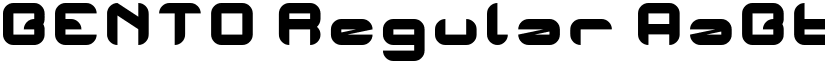 BENTO Regular font