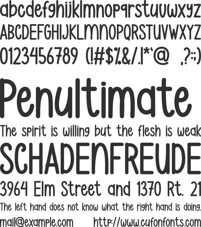 Justmore - Personal Use font preview