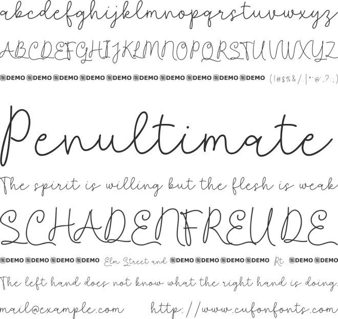 Queasily font preview