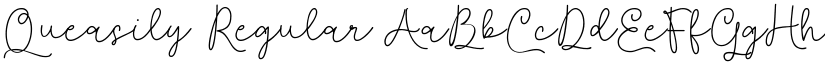 Queasily Regular font