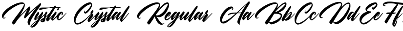 Mystic Crystal Regular font
