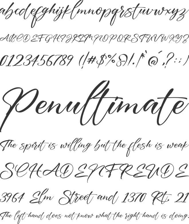 Austria font preview