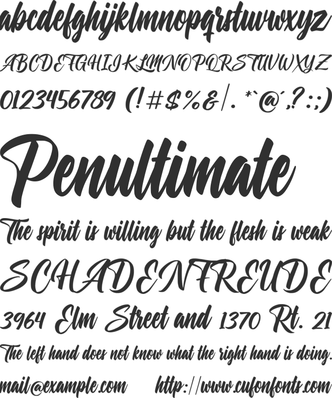 Saltwater World font preview