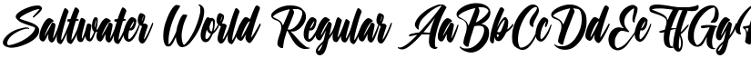 Saltwater World Regular font