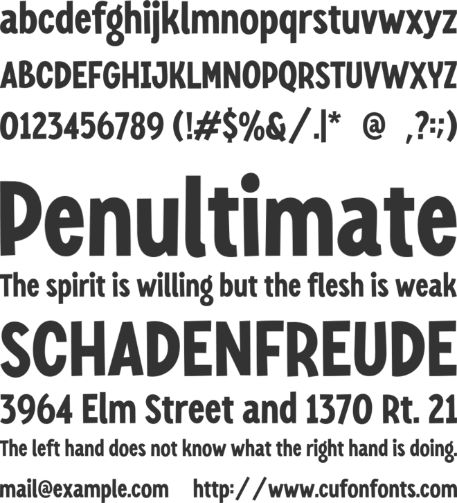 Mangaka font preview