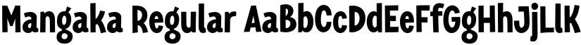 Mangaka Regular font