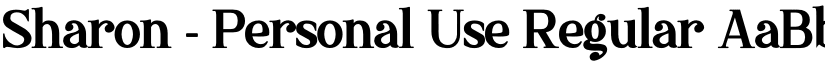 Sharon - Personal Use Regular font