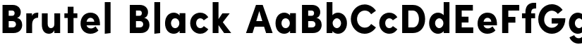 Brutel Black font