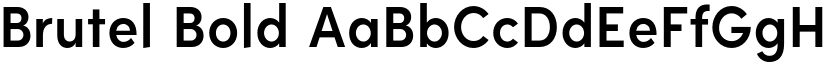 Brutel Bold font
