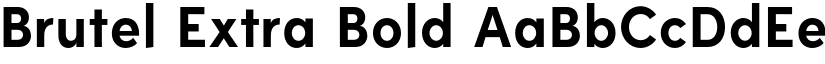 Brutel Extra Bold font