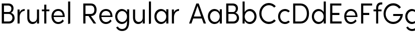 Brutel Regular font