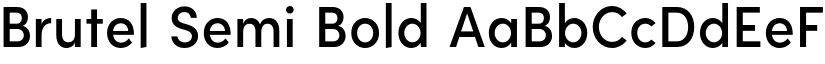 Brutel Semi Bold font