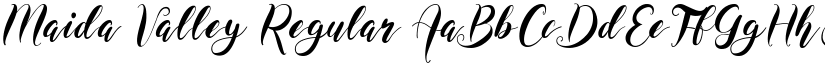 Maida Valley Regular font