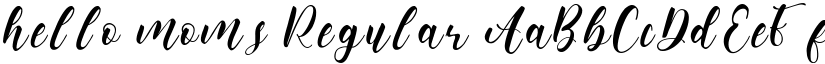 hello moms Regular font
