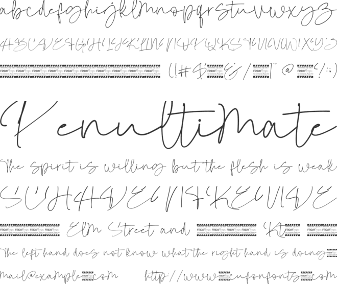 Otegan Signature Script font preview