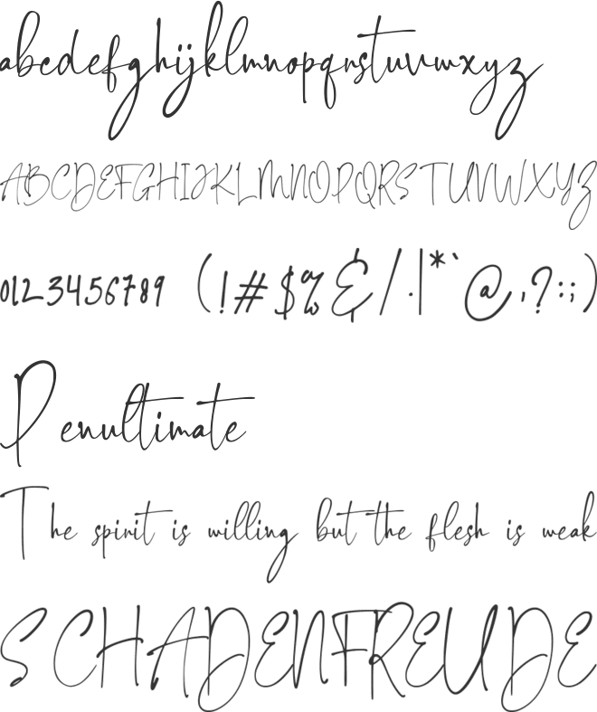 Alpha Danthe font preview