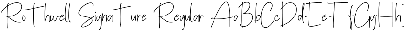 Rothwell Signature font download