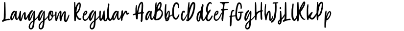 Langgom Regular font